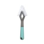 Casabella Smart Scrub Tile Cleaning, Gray, Grey/Aqua, Heavy Duty Grout Brush