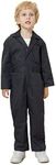 TOPTIE Kid's Coverall for Boys Mechanic Christmas Halloween Suit Costume Flight Suit, Mechanic Jumpsuit-Black-7/8Y