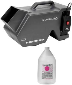 Eliminator Lighting Bubbletron EX High-Powered Bubble Machine Bundle with American DJ BUB/G Bubble Juice (1 Gallon)