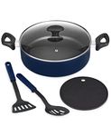 Bella 5-pc. Nonstick Everyday Pan Set in Navy Blue