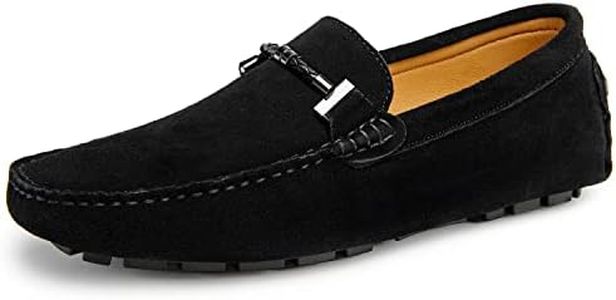 Go Tour New Mens Casual Loafers Moccasins Slip On Driving Shoes Black 44