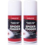 Karlsten Spider Killer Spray Fogger x 2 Indoor Max Strength Spider killer Destroying all Indoor Spider infestations Fast & Effective Leaving Invisible Residue For 5 Week Protection