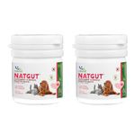 Natural Remedies Natgut Supplement to Improve Digestive Health, Real Chicken Liver, Easy to Feed Palatable Tablets, Natural Ingredients for Dogs, Cats and Pups of All Breeds, 9 Tablets (Pack of 2)