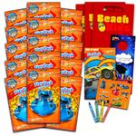 Bendon Publishing Set of 15 Kids Play Packs Bundle ~ Fun Party Favors Coloring Book Crayons, Stickers Plus Door Hanger and Loot Bags (Hot Wheels)