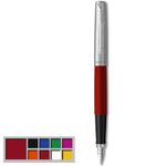 Parker Jotter Originals Fountain Pen | Classic Red Finish | Medium Nib | Handwriting Pens & Stationery Supplies | Blue & Black Ink