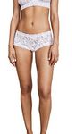 Hanky Panky Signature Lace Boyshort Panties (4812) (Large/White)