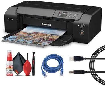 Canon imagePROGRAF PRO-310 Wireless Inkjet Printer | 13" Borderless Photo Printing | Lucia PRO II Pigment Ink | for Fine Art & Photography (6858C002) + Cleaning Kit + Printer Cable + Ethernet Cable