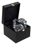 Fotodiox Crystal DSLR Camera, 2/3 Size Replica (Canon EOS 7D with Zoom Lens), Paperweight, Book Shelf, Bookends