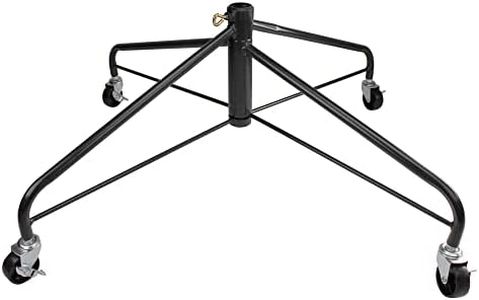 Northlight Rolling Artificial Christmas Stand 9'-12' Trees, 12", Black