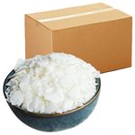 Auroh Eco Soy Wax for Candle Making Natural SOYA Flakes 5KG, White, Vegan Cruelty Free, Natural Soy Wax 5kg