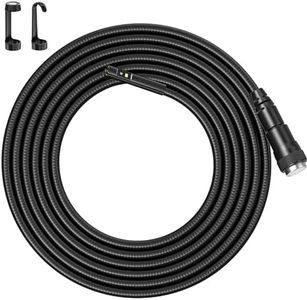 Teslong Endoscope Replacement Cable with Light, Dual Lens Inspection Camera 8mm/0.31inch Waterproof Probe Compatible with NTS500, NTS300(10FT)