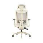 INNOWIN Henry High Back Ergonomic Office Chair (White & Grey Seat)