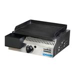 Camp Chef Sidekick Grill Accessory, Flat Top Griddle Included, 14" Cooking System Compatible, Stainless/Black