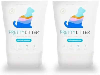 Pretty Litter Health Monitoring Cat Litter, Non-Clumping Crystal Litter, (6LB (Pack of 2), Unscented)