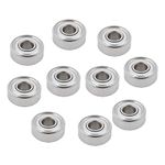 EKIND 2x5x2.5mm MR52-ZZ Precision Ball Bearings Chrome Steel, Metal Shield (10 Pcs)