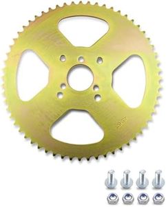 60T High Torque Rear Chain 3 Hole Sprocket Fit for Coleman B200 B200R B200RSV RT200 CT200U CT200UEX BT200X Mini Bike, Fit for 40 41 420 Chain, 60 Tooth Mini Bike Sprocket