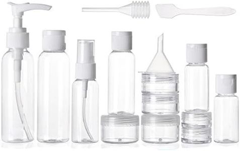 Alink 16pcs Travel Size Toiletry Bottles Set, TSA Approved Clear Cosmetic Makeup Liquid Containers