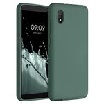 kwmobile Case Compatible with Alcatel 1B (2020) Case - Soft Slim Protective TPU Silicone Cover - Blue Green