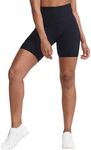 2XU Women's Form Stash Hi-Rise 6" Bike Shorts with Pockets - Soft Touch for Exercise - Black/Black - Size Small