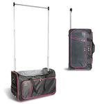 Travolution 23 Inch Garment Rack Duffel with Wheels, Black/Pink, 23 Inch Garment Rack Duffel with Wheels