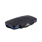 JJC SD Card Holder Water-Resistant Memory Card Case Storage for 12 SD +18 Micro SD + 6 CF Compact Flash Cards (36 Slots)