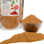 Ground Siberian Rose Hips Flour 300g (10.58 oz) Rosehips Herbal Dried Fine Powder Tea from Siberia Altai Mountains Taiga No Added Sugar Resealable Pouch