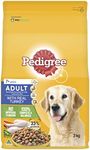 PEDIGREE Adult 7+ Dry Dog Food With Real Turkey 3kg Bag, 4 Pack