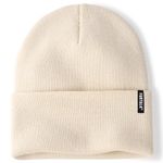 FURTALK Womens Knit Beanie Hat Acrylic Winter Hats for Women Men Soft Warm Unisex Cuffed Beanie Beige