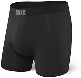 SAXX Underwear Co. Mens Saxx Men's Underwear, Black/Black, Large