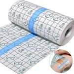 Transparent Stretch Waterproof Bandage 6 in x 10.94 yd Tattoo Aftercare Bandage Clear Adhesive Bandages Shower Shield Dressing Tape for Tattoos Swimming Showering…