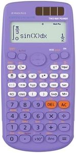 Scientific Calculators, IPepul Math Calculator with 417 Function, Solar Battery Power and 4-Lines Display, School Supplies for Middle High College Students Teachers (Purple 991ES Plus)