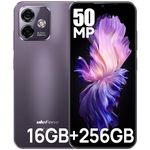 Ulefone Note 16 Pro Mobile Phones, 256GB+16GB 50MP Camera Octa Core 6.52” HD+ Android 13 4400mAh 4G Dual Sim Smartphone SIM Free Unlocked Fingerprint Face ID GPS OTG, UK Version 2 Year Warranty-Purple