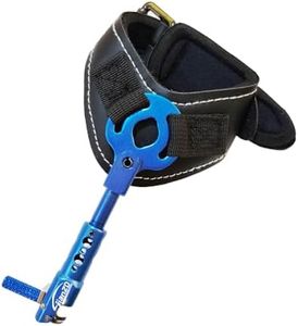 JIANZD Archery Compound Bow Release Aid - 360 Rotating Caliper Wrist Strap for Hunting & Target Shooting-Blue