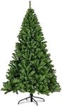 6FT/1.8M Artificial Christmas Tree Xmas Realistic Green Natural Branches with Solid Metal Legs 700 Tips