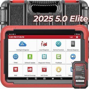 LAUNCH X431 PROS V+ 5.0 Elite Bidirectional Scan Tool with 2025 Newly Released DBSCar VII Connector,38+ Reset for All Cars,ECU Online Coding,CANFD,FCA AutoAuth,VAG Guide,2 Yrs F-Ree Update