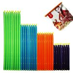 32 PCS Food Bag Sealer Sticks, 4 to 12 Inch Stick Chip Bag Clips, 4 Lengths Storage Bag Closures Sticks for Keeping Snack Food Fresh, Grip Sticks Bag Sealers for Pet Dog Food Bag (32)