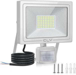 CLY Projecteur Extérieur LED avec Détecteur de Mouvement 60W, Spot Extérieur 5200LM Éclairage Exterieur avec Detecteur 6500K Blanc Froid Lampe LED Détecteur de Mouvement IP66 pour Garage, Balcon