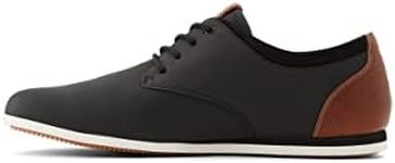 ALDO Men's Aauwen-r Fashion Sneaker, Black & Brown, 7.5 US