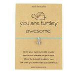 You Are Turtley Awesome Turtle Charm Wish Bracelet