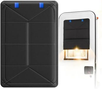 TICARVE RV Accessories Blackout Shades for Window/Door/Skylight 16"*25"Magnetic Foldable Blackout Cover DIY Blocked Area Sunshade for Camper Privacy/Anti-Uv/Insulation with Magnetic Easy Installation