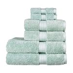 Christy Renaissance 6 Piece Towel Set | Eggshell | 100% Egyptian Cotton | Luxuriously Soft and Super Absorbent | 675 GSM | 2 Bath Towels 2 Hand Towels 2 Face Cloths