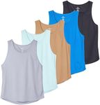 Men's Mesh Tank Top Quick Dry Dri Fit Sleeveless Active Muscle Shirts Tee Tops Basketball Beach Gym Shirt Men Workout Running Fitness Athletic Bodybuilding Undershirt - Pack of 5, Set 5, XXXL