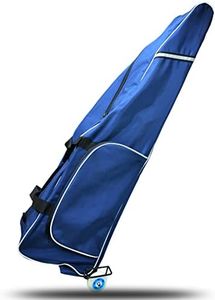 ThreeWOT Fencing Draw-bar Wheel Bag for Mask Sword and Fencing Suit,Fencing Trolley Rollbag for Epee Saber and Foil (Blue)