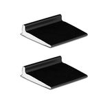 KS Hardware Superior Door Corner Seal, Raised Fin Tucks Behind Weatherstripping to Seal Gaps on Door, Black, 2 Pack