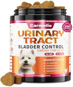 Dog Urinary Tract Supplement, Cranberry Supplement for Dog Urinary Tract, Bladder Support, Kidney Support, 200 Chews Natural Cranberry Support for Dogs