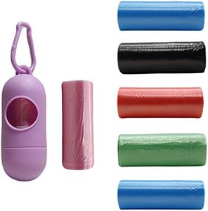 Amso Diaper Disposal Bag Dispenser Purple Color with (6 Garbage Rolls)