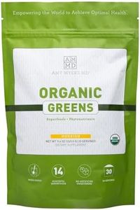 Amy Myers MD Organic Greens Powder Superfood Juice from The Myers Way Protocol Contains 14 Powerful USDA Certified Organic Plant Foods Spirulina, Chlorella, Barley More 270 Grams 30 Servings