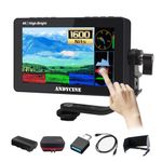 ANDYCINE A6 II 5.5 inch Camera Monitor 1600 Nit 4K HDMI Touchscreen 1920x1080P DLSR Video Filed Monitor Support Waveform 3D LUT,F970 External Plate, Peaking Focus(Battery,Carry Case Include Bundle)