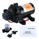 Amarine Made 12v 3.5GPM 13.4L/min 45PSI Water Pressure Diaphragm Pump Boat Water Pressure Pumps for Caravan/RV/Boat/Marine