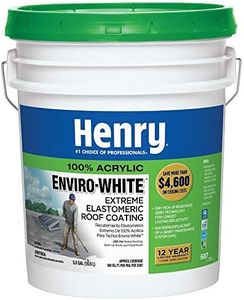 Henry Company HE687406 Enviro Premium White Roof Coating, 5 Gal, White